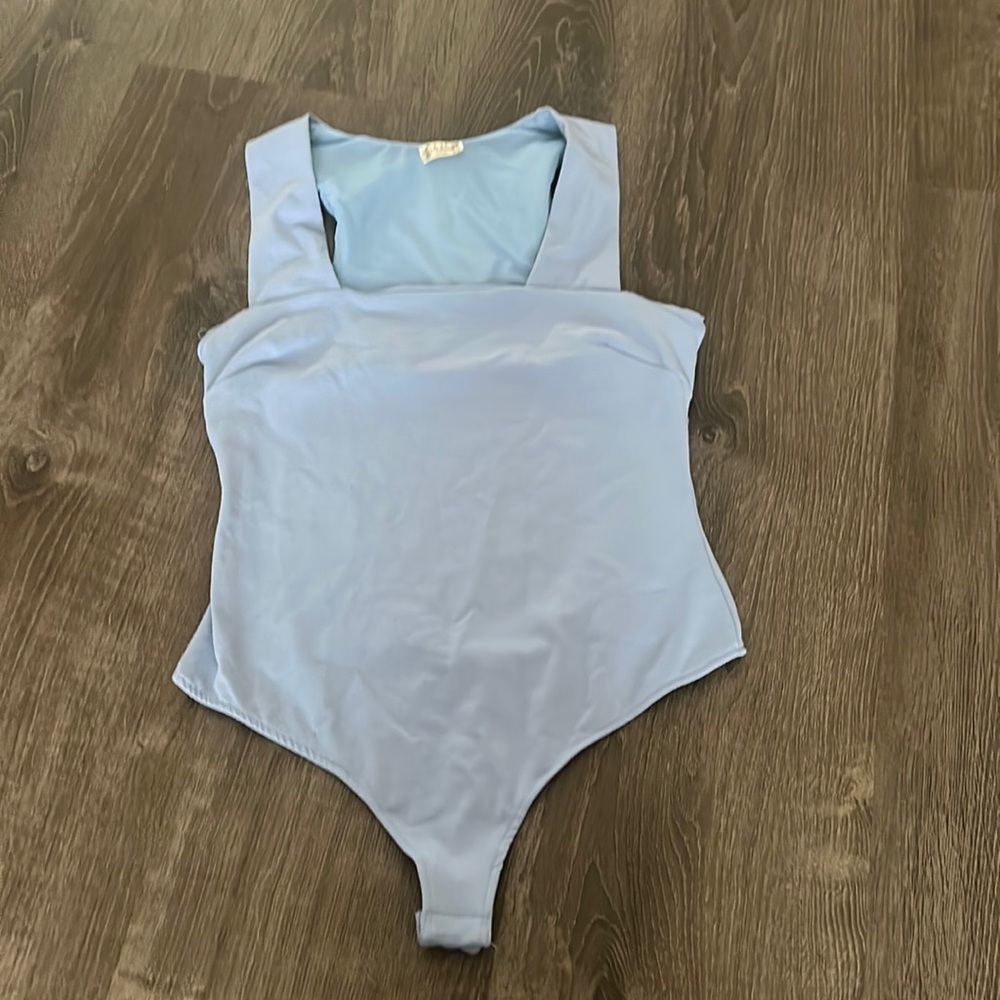 Free people light blue body suit